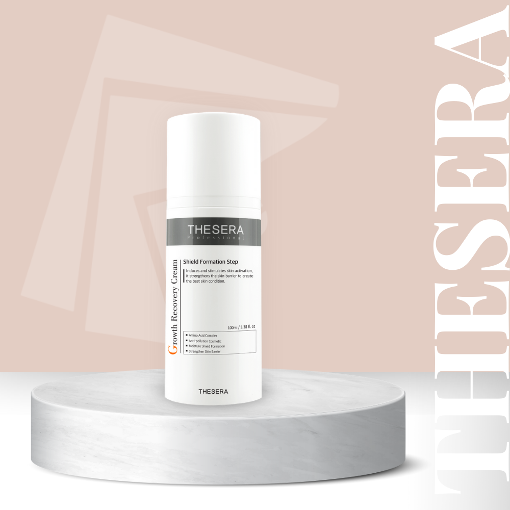 THESERA Growth Recovery Cream 100ml – Ragyogást fokozó, ránctalanító, bőrt erősítő és védő „felhabzó” krém