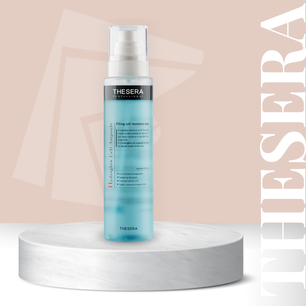 THESERA Hydroglow Cell Ampoule 200ml - Intenzíven hidratáló aktív hatóanyagos arctonik spray