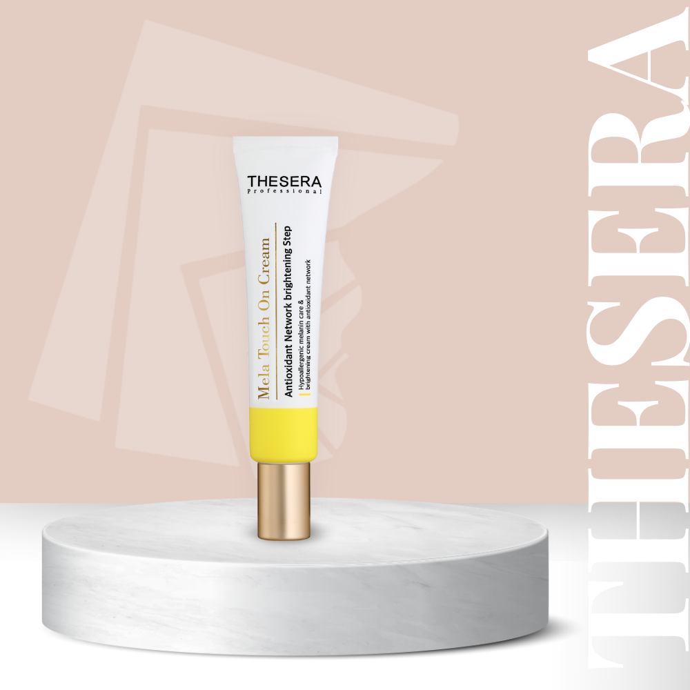 THESERA Mela Touch On Cream 20ml - Bőrtónusjavító, ragyogást fokozó, pigmentfolt halványító krém